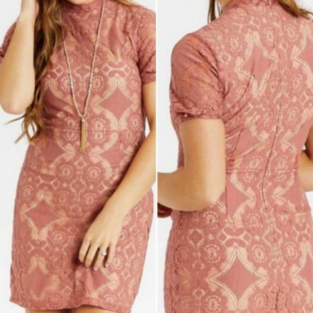 NWT altar'd state Rosewood Lace Dress Size Small